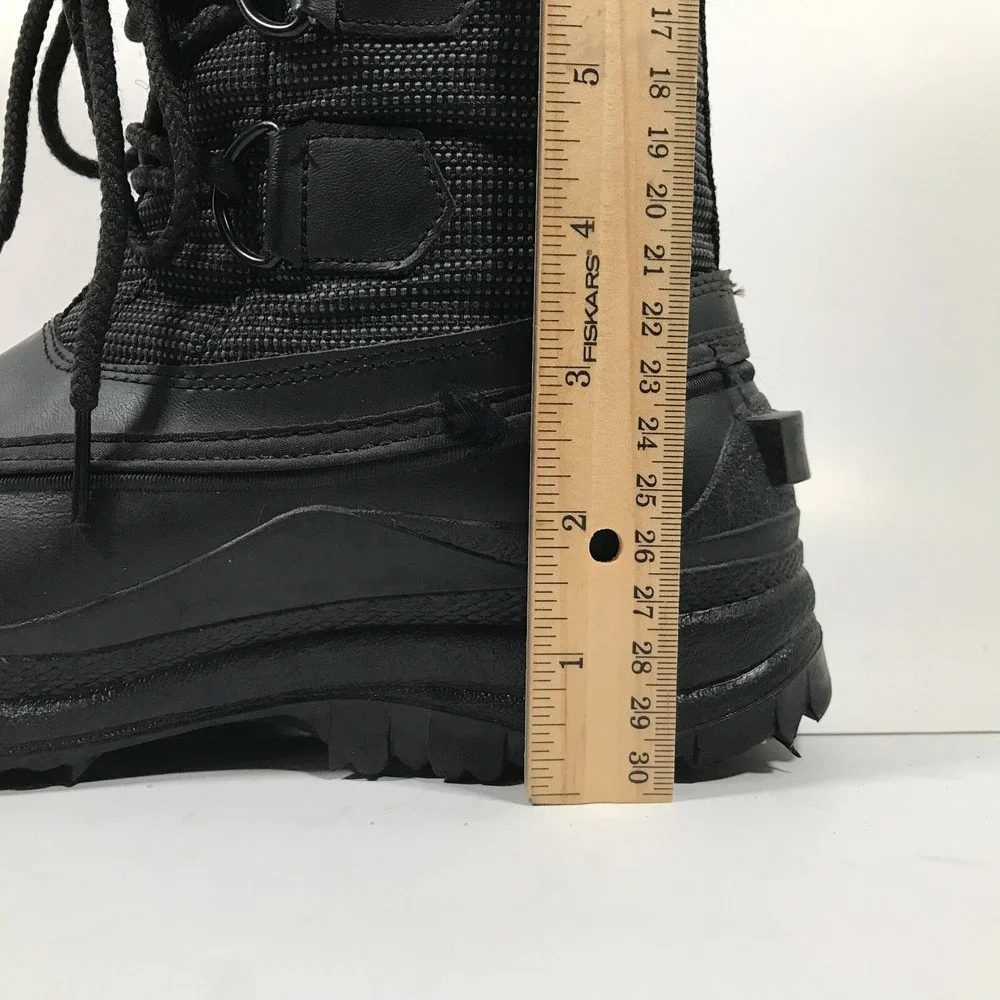Maple Leaf Canada Black Insulated Winter Snow Boots Mens‎ US 7G UK 6.5 EU 40